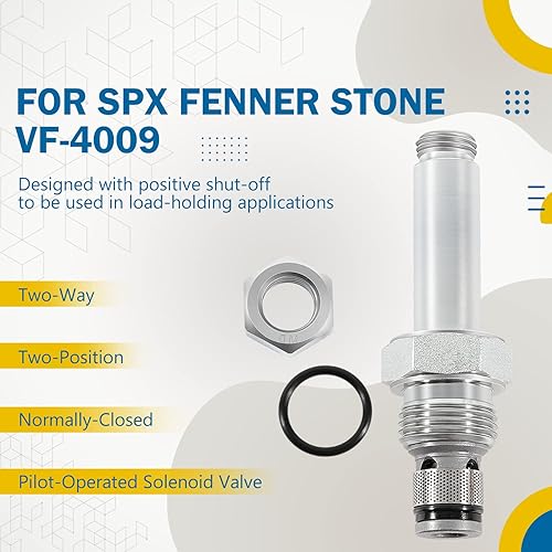 Miniatura 3 de DSV-080-2NCP-N Válvula de cartucho de solenoide, reemplazo para SPX Fenner Stone VF-4009, normalmente cerrada, de dos vías, dos posiciones,