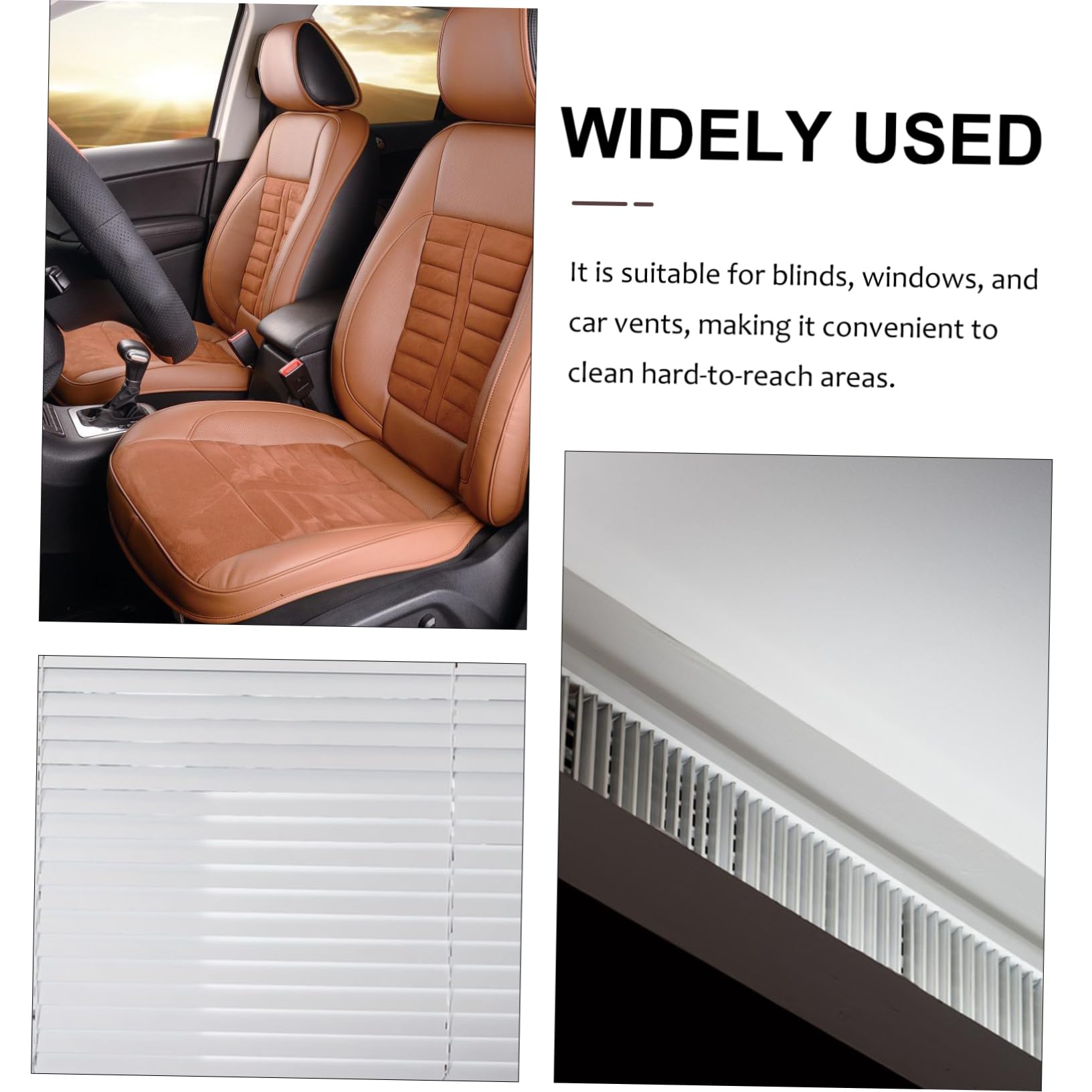 BESTYASH 16piezas Limpiador De Compacto De Herramienta Multifuncional para Ventanas y Rejillas De Ventilación Cepillo De Limpieza Práctico y Lavable Colores Vibrantes