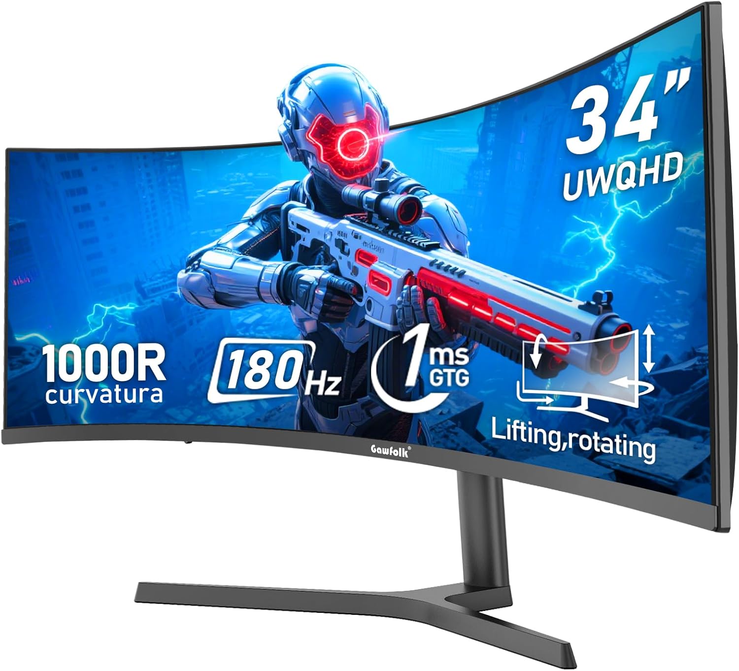 UWQHD 180Hz with lifting function