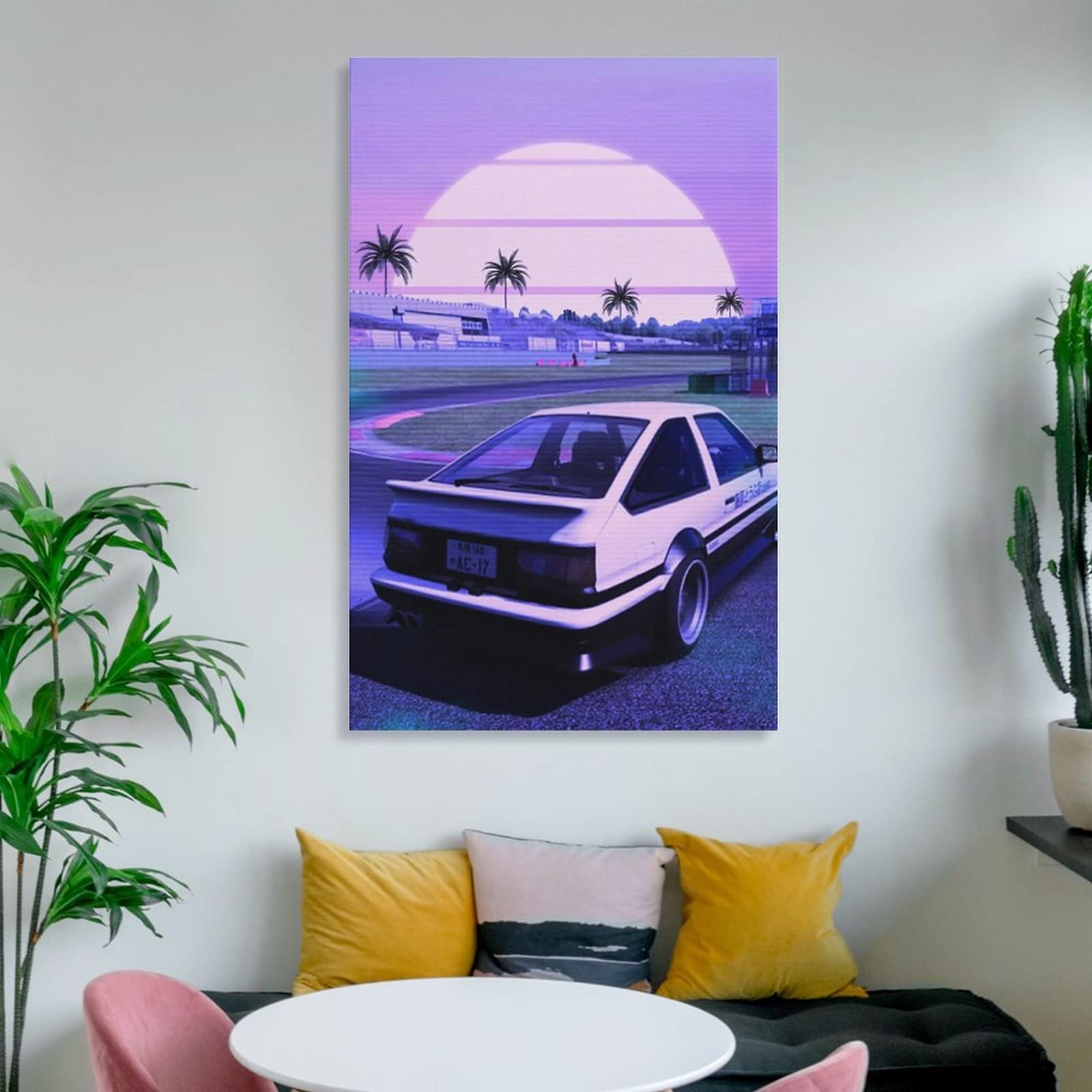Amazon.com: ALUKAP 90s Ae86 Vaporwave Jdm Car Family Decorative