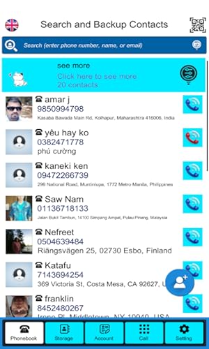 Contacts store