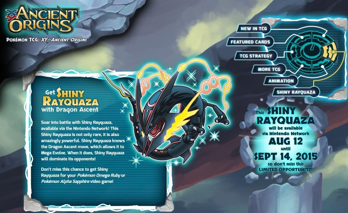 Shiny Rayquaza Event Pokemon