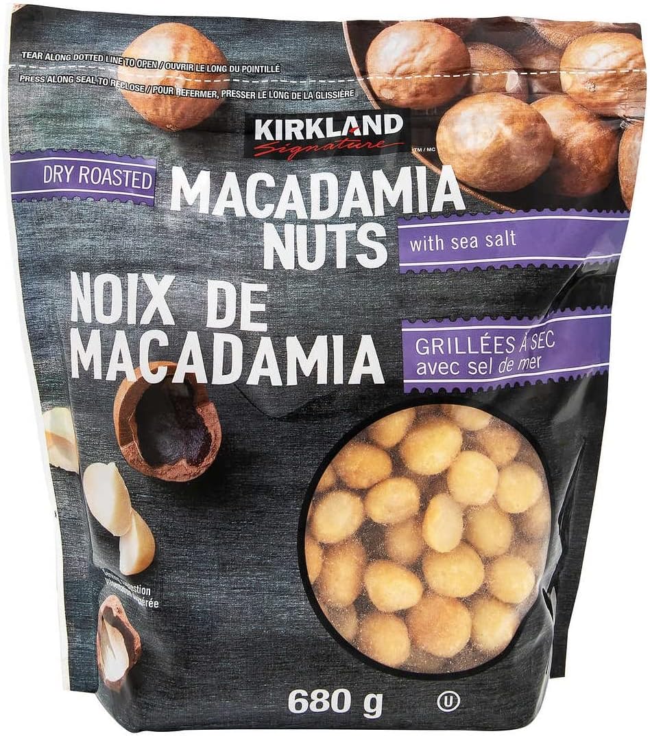 680gr., Macadamia Nuts. Kirkland Signature. 1,5 Pounds. Amazon.ca