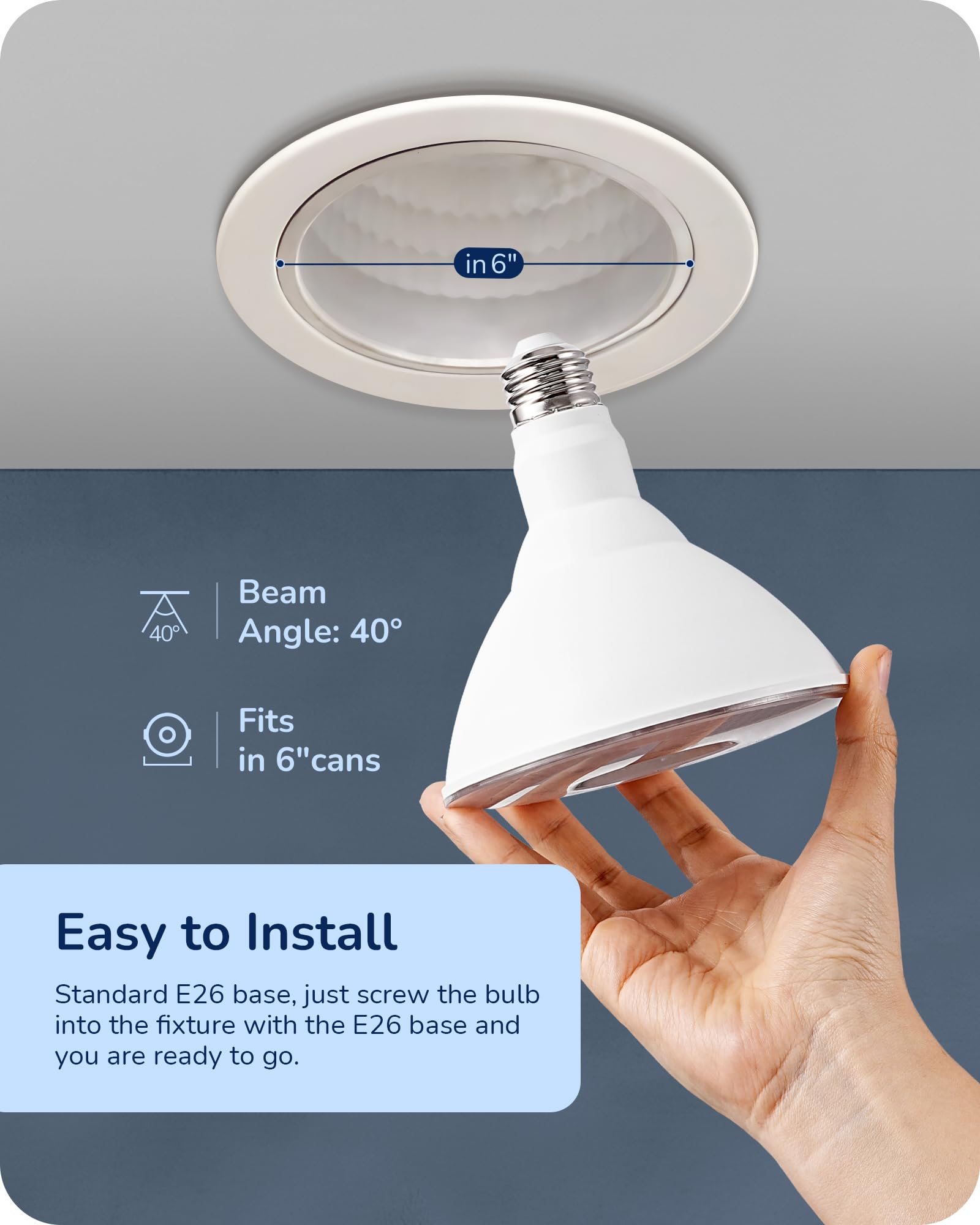 Bombillas de luz de inundación, bombillas LED PAR38 para exteriores, equivalente a 120 W, regulable, impermeable, para patio, porche, entrada, garaje, 5000 K, luz blanca diurna, 18 W, 1800 7