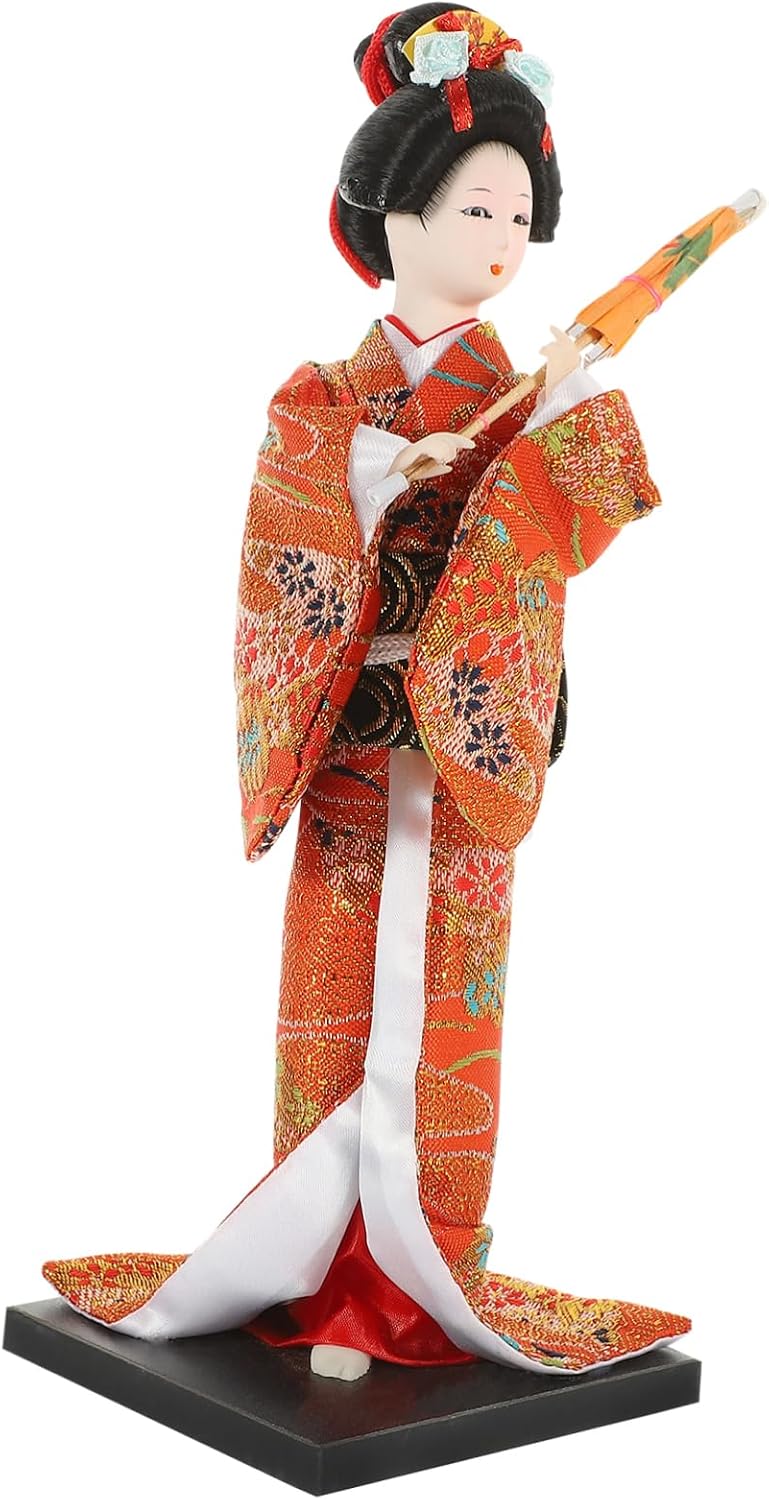 PRETYZOOM Traditional Japanese Kimono Doll Japanese Dress Dolls Decorative Ornament Random Color