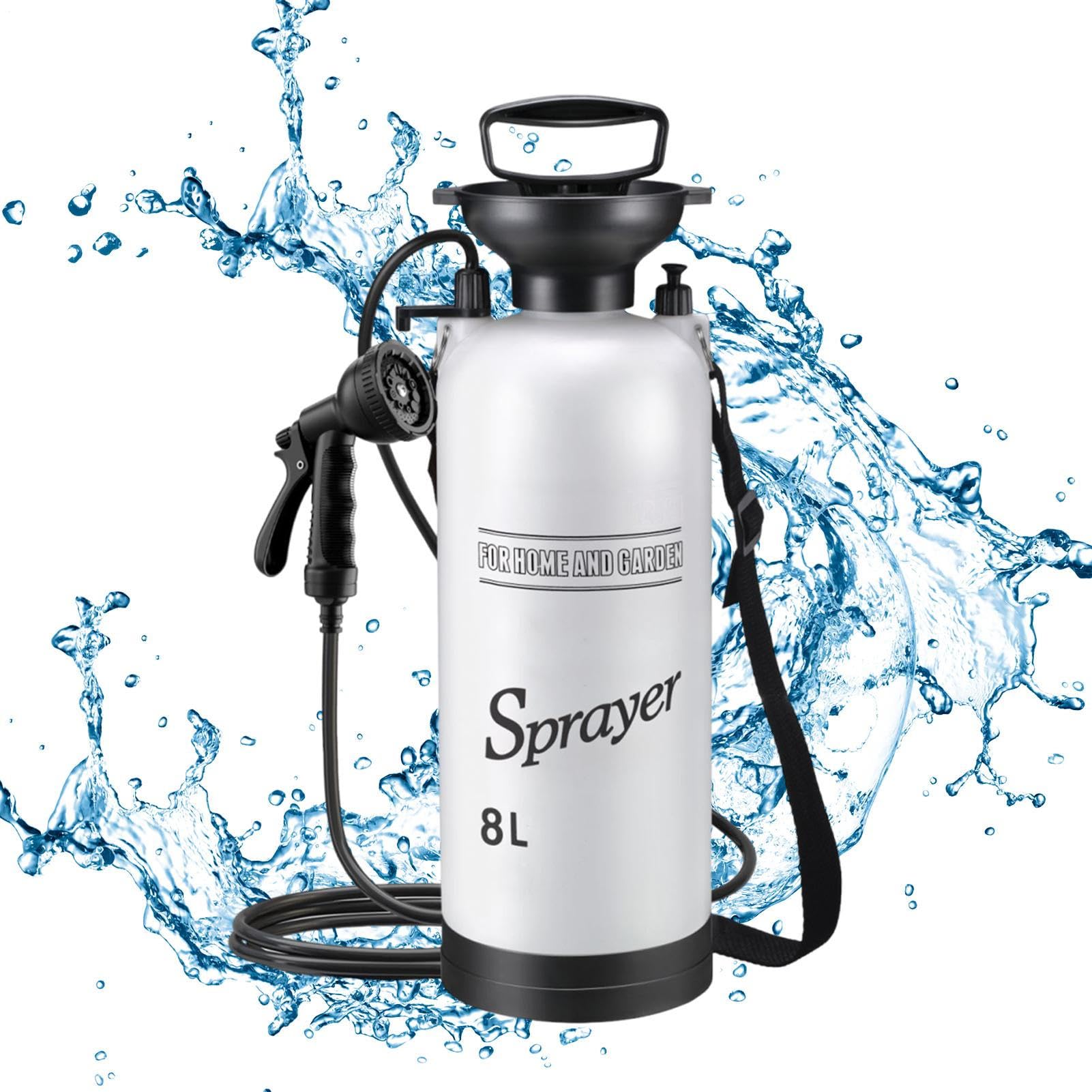 Generico Doccia Portatile da Campeggio - Pompa Acqua Doccia Portatile per | Campeggio,Accessorio da per Pulizia Bagno Viaggi Zaino in Spalla Autocaravana Auto Piante