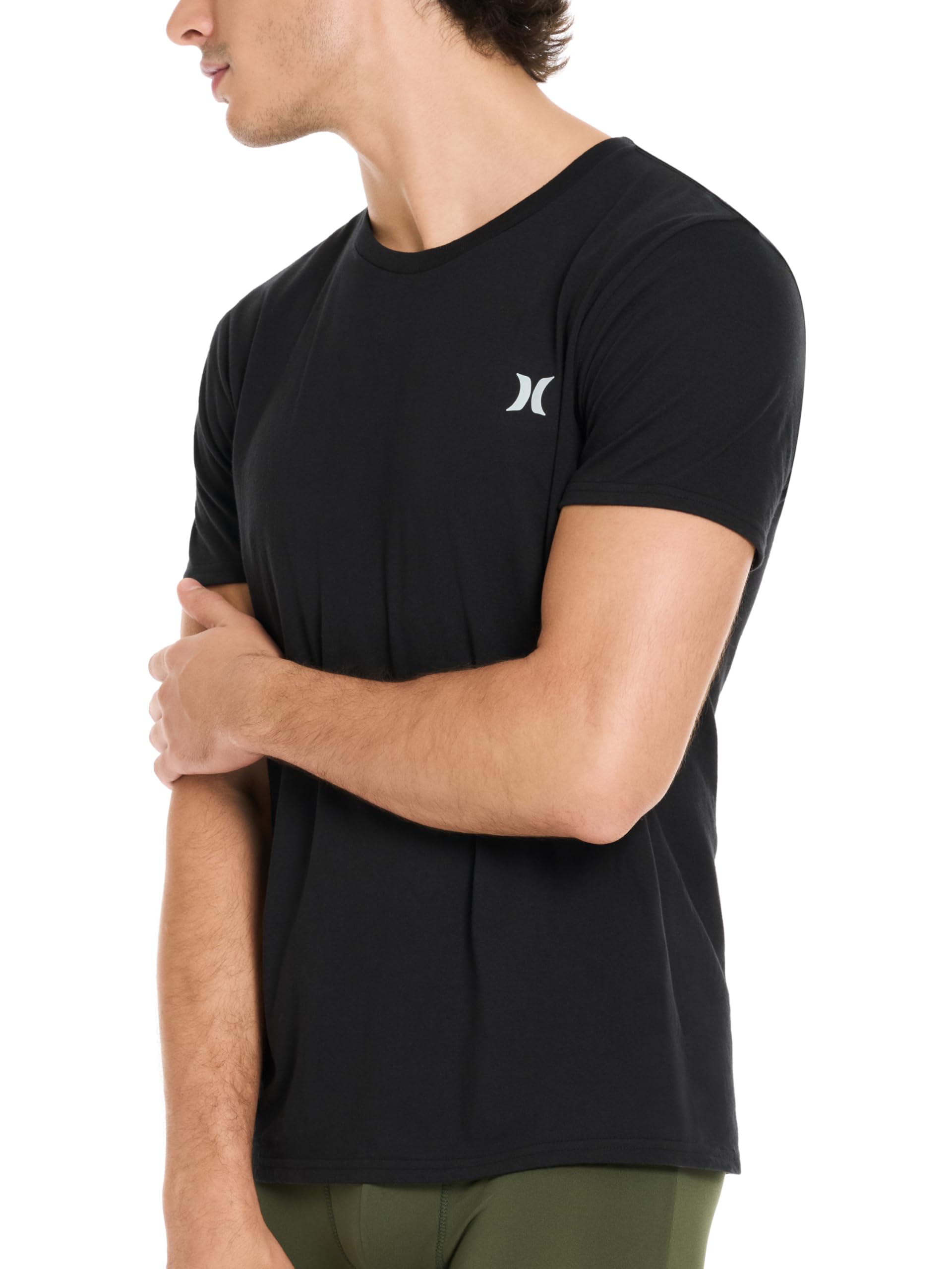 Hurley 2 Pack Cotton Crewneck Short Sleeve T-Shirt Paquete de 2 Camisetas de algodón con Cuello Redondo y Manga Corta Hombre (Pack de 2)