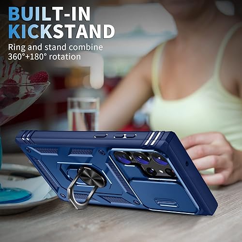 Miniatura 3 de DAWEIXEAU Funda protectora para Galaxy S23 Ultra de 6.8 pulgadas, resistente a los impactos, con función atril para Samsung Galaxy S23 Ultra de 6.8
