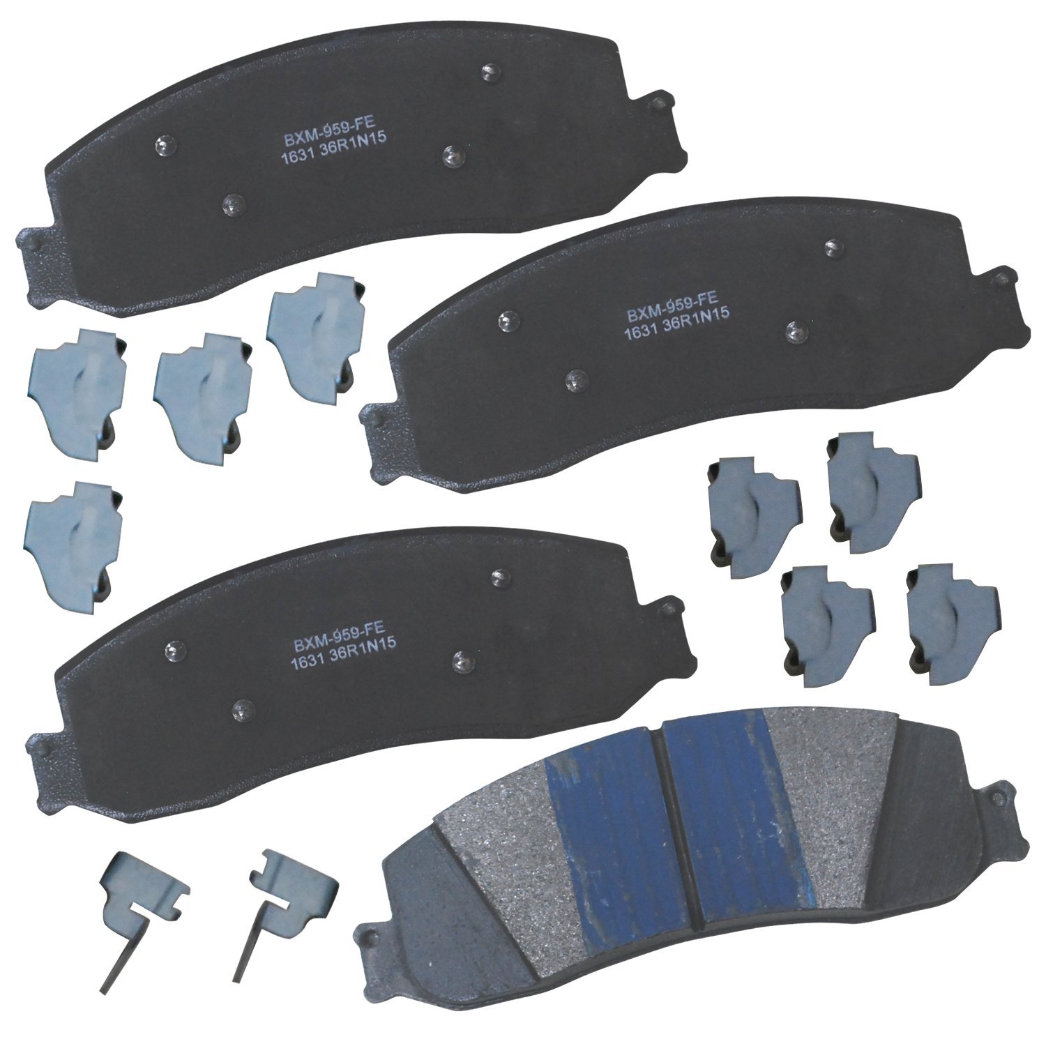 Bendix Premium SBM1631 Semi-Metallic Front Brake Pads for Ford F-250 Super Duty 2013-2012, F-350 2012, F-350 Super Duty 2012-2011