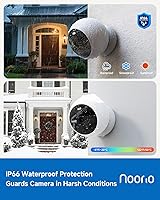 Vista 8 de Noorio Security Cameras Wireless Magnetic, 2K Indoor Outdoor Camera for Home Battery Powered, Smart Motion Detection Outdoor Pet Camera, Free Local
