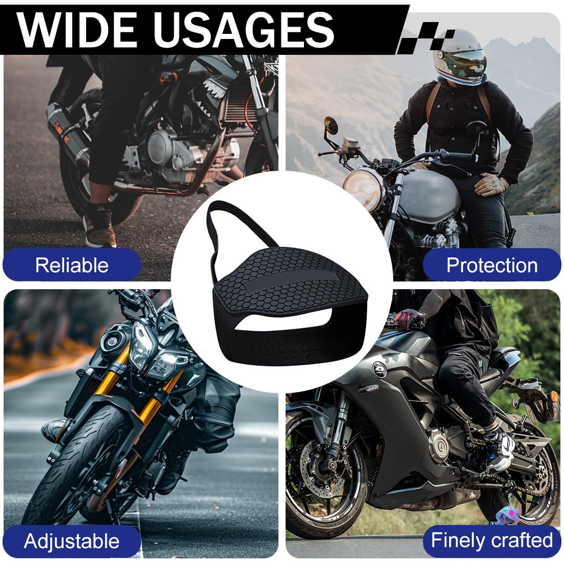 2 Pezzi Protezione Scarpe Moto Leva Cambio Copriscarpe, Protezione Scarpe Moto Universale, Resistente all'abrasione Gomma, Regolabile, Antiscivolo
