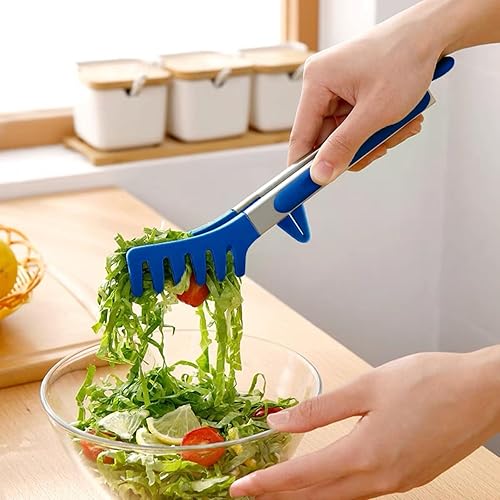 Miniatura 4 de Pinzas de cocina, pinzas de 9 pulgadas para cocinar con puntas de silicona, pinzas de silicona pequeñas de grado alimenticio, mini pinzas para