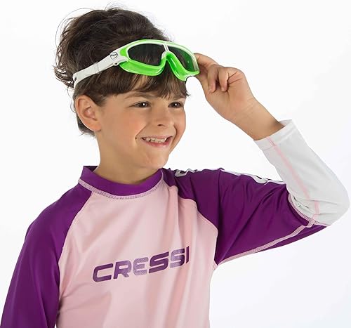 Miniatura 4 de Cressi Máscara de natación de visión ancha para niños de 7 a 15 años, caras estrechas para adultos, King Baloo fabricado en Italia