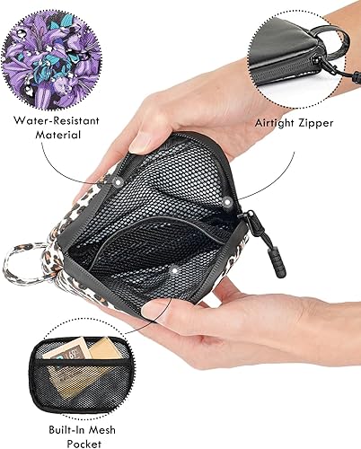 Miniatura 15 de Smell Proof Bag, 6.7"x4.7" Smell Proof Container with Activated Carbon Fiber Liner, Odorless Airtight Travel Organizer & Stylish Gifts for Women