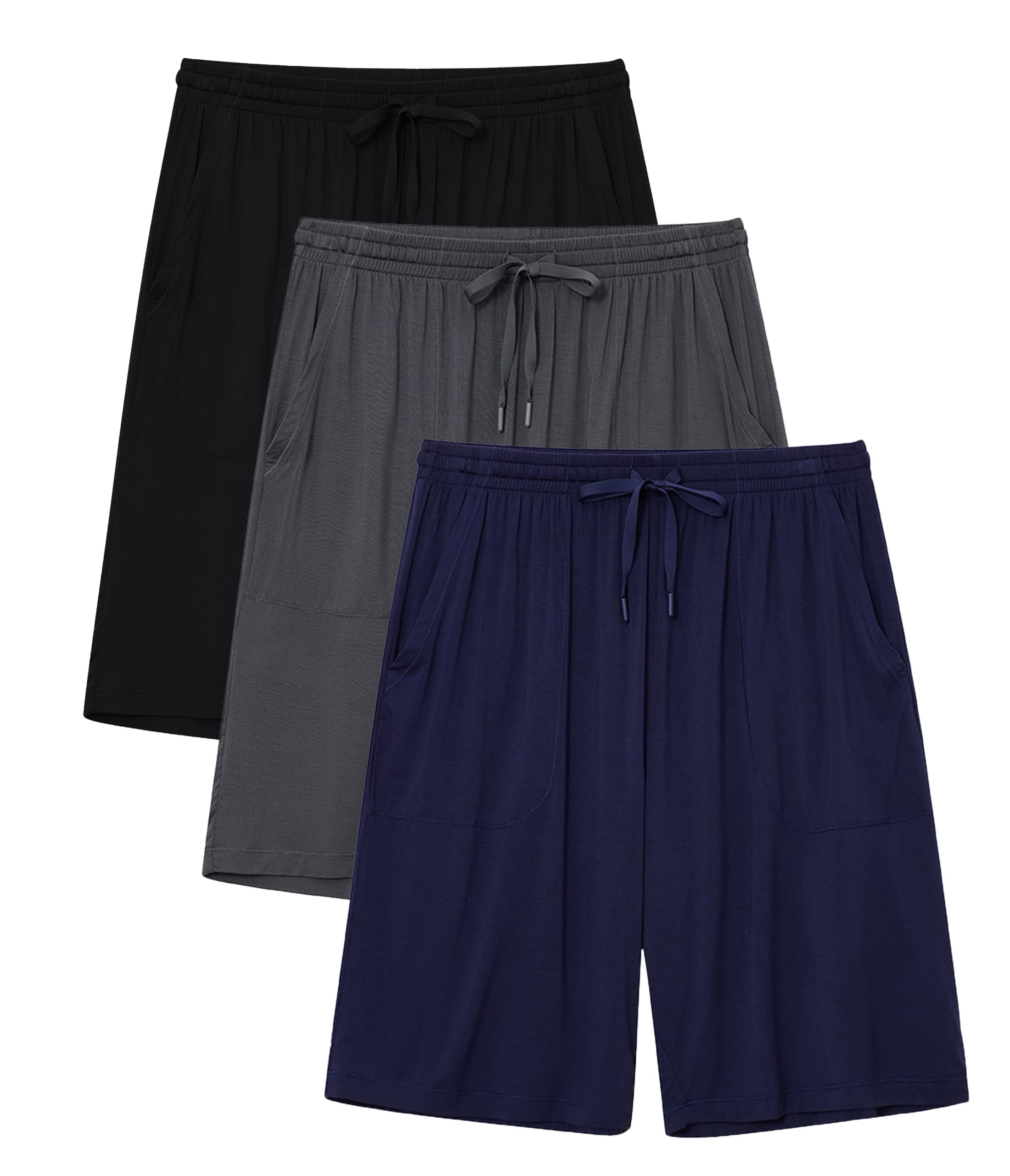 COLORFULLEAF Schlafanzughose Herren Lang Schlafhose Pyjamahose für Männer Jogginghose 1/2er Pack Haushose mit Taschen
