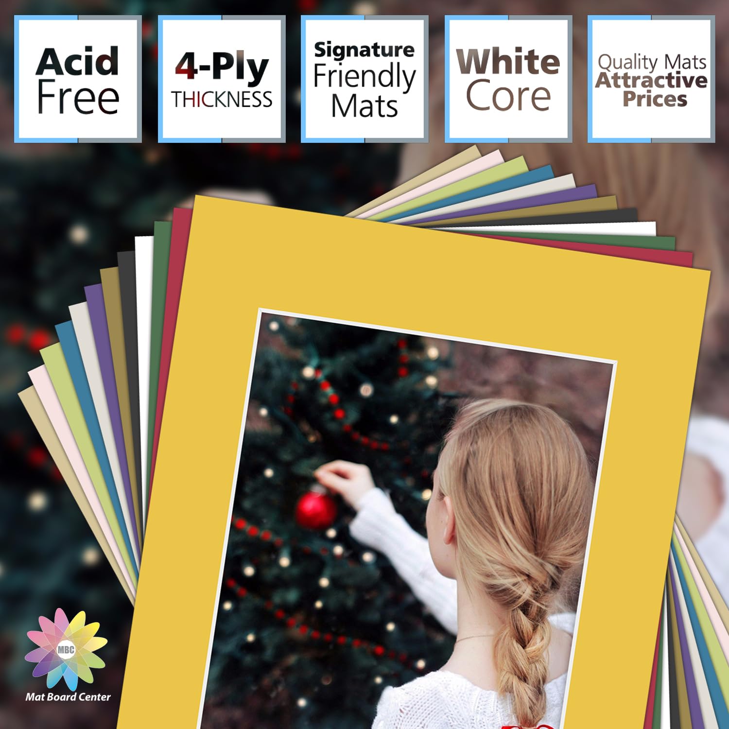 Mat Board Center Backing Boards - 25 Pack 12x12 Inch White 4-Ply Cardboard For Framing, Art, DIY Projects - View #10