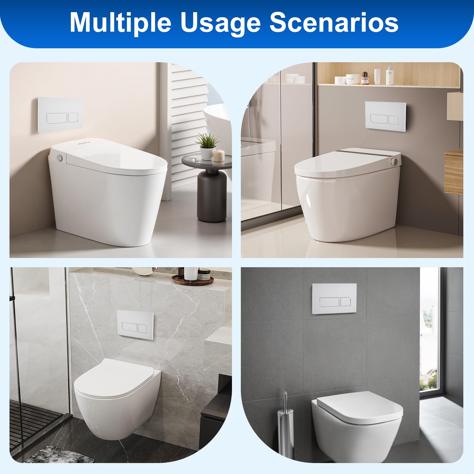 Piastra di comando per WC, piastra di comando Geberit Sigma, compatibile con Geberit Sigma 01 20 30 50 UP300/320, piastra di ricambio 115.770.11.5, piastra di ricambio per risciacquo, 246 × 164 mm