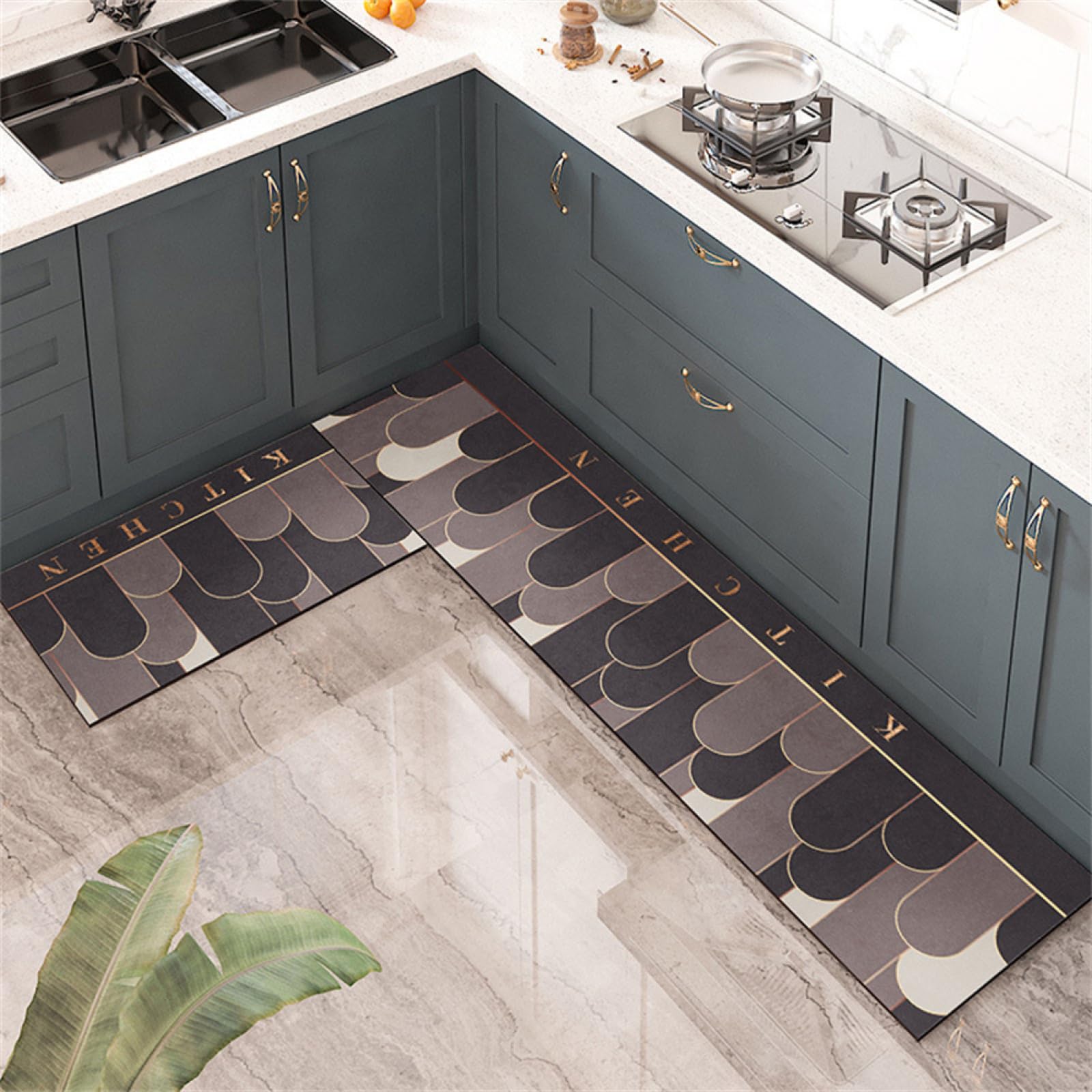 Tapis de cuisine antidérapant pour éviter les glissades et taches d'huile