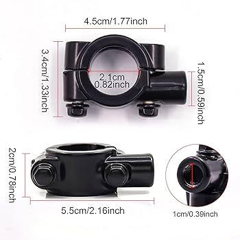 Amazon.co.jp: X-STYLE バイク ミラーステー ハンドル22mm 汎用