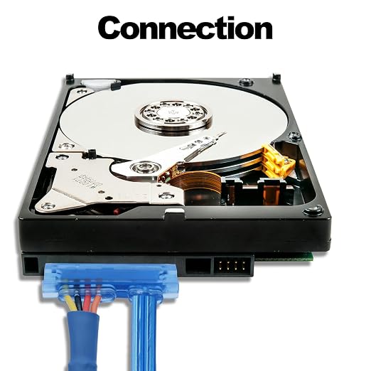Cable SATA 22 Pin 2 en 1, 50 cm, 2 piezas miniatura 6