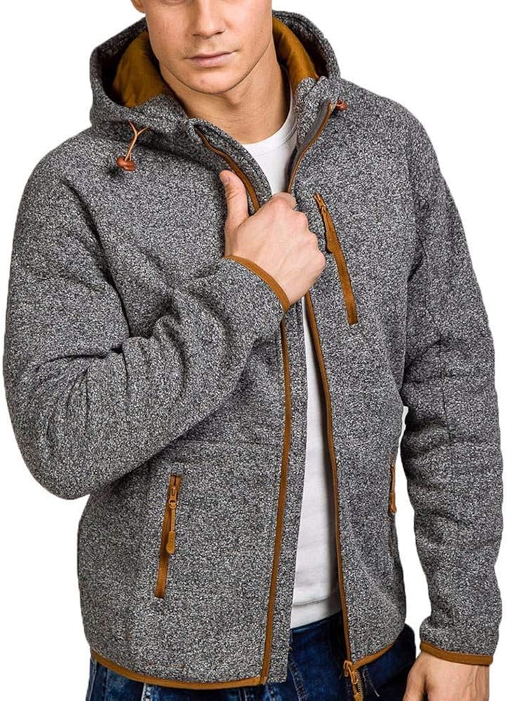 Men's Cardigan Cardigan Casual Thin Sweater Hooded Hoodie Pullover Men