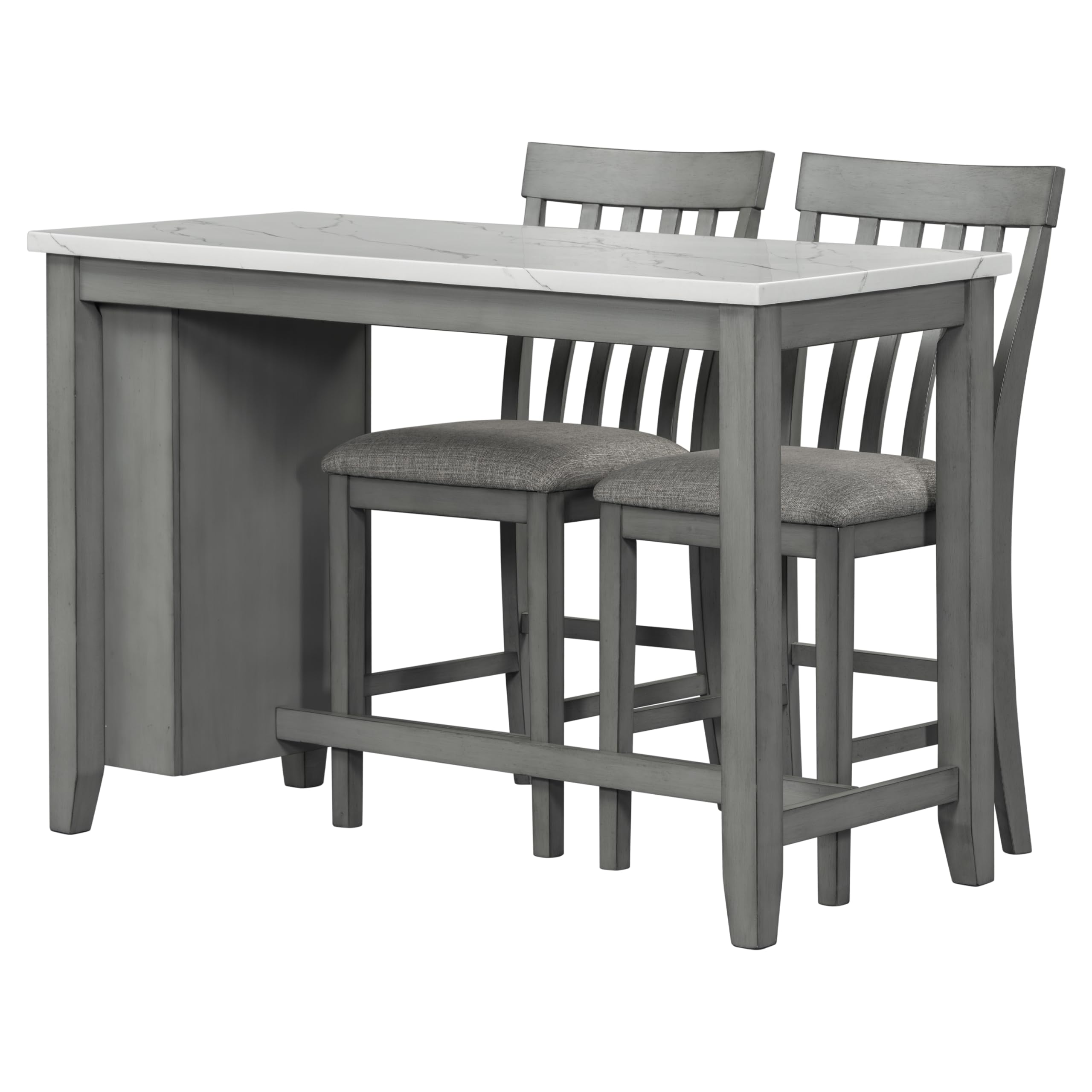 Amazon.com - LUMISOL 3 Piece Counter Height Dining Table Set for Small ...