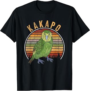 Vintage Kakapo Retro Parrot Bird T-Shirt