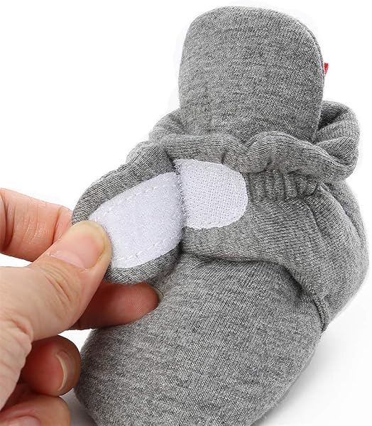 EDOTON Botas de Niño Calcetín Invierno Soft Sole Crib Raya de Caliente Boots de Algodón para Bebés - 2