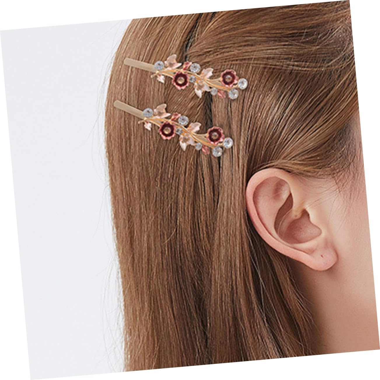 DOITOOL 18stücke Vintage Haarnadeln Mit Strass Und Blumenmotiv Dekorative Haarschmuck Für Hochzeiten Partys Und Besondere Anlässe Für Damen Und Mädchen Glänzende Details Und Einfache