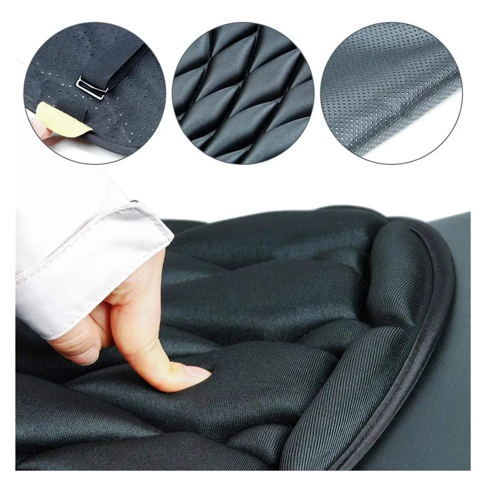 Per Moto per cuscino sedile Gel comfort 3D per copertura protezione solare Isolamento impermeabile EVA traspirante Coprisedile per moto(B)