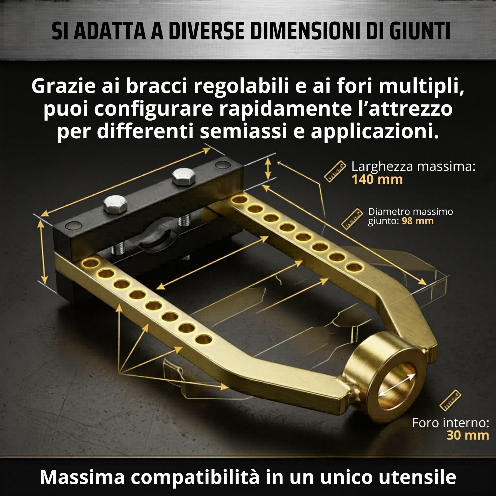 Generico Estrattore Universale per Rimuovere Il Giunto omocinetico dell'auto, Adatto alla Maggior Parte delle Auto