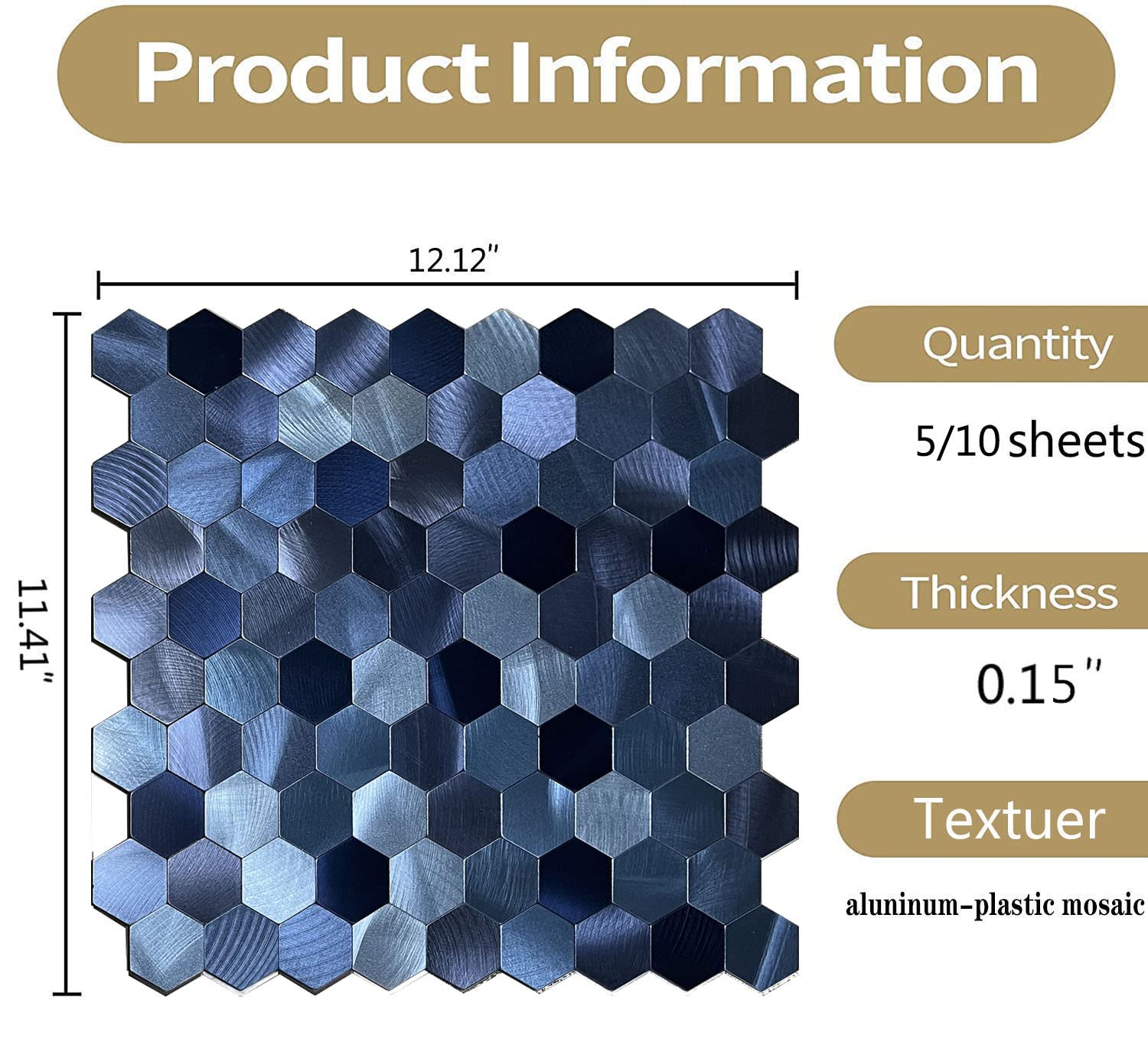 Pink Wallpaper XUANINY Peel And Stick Metal Backsplash Tiles