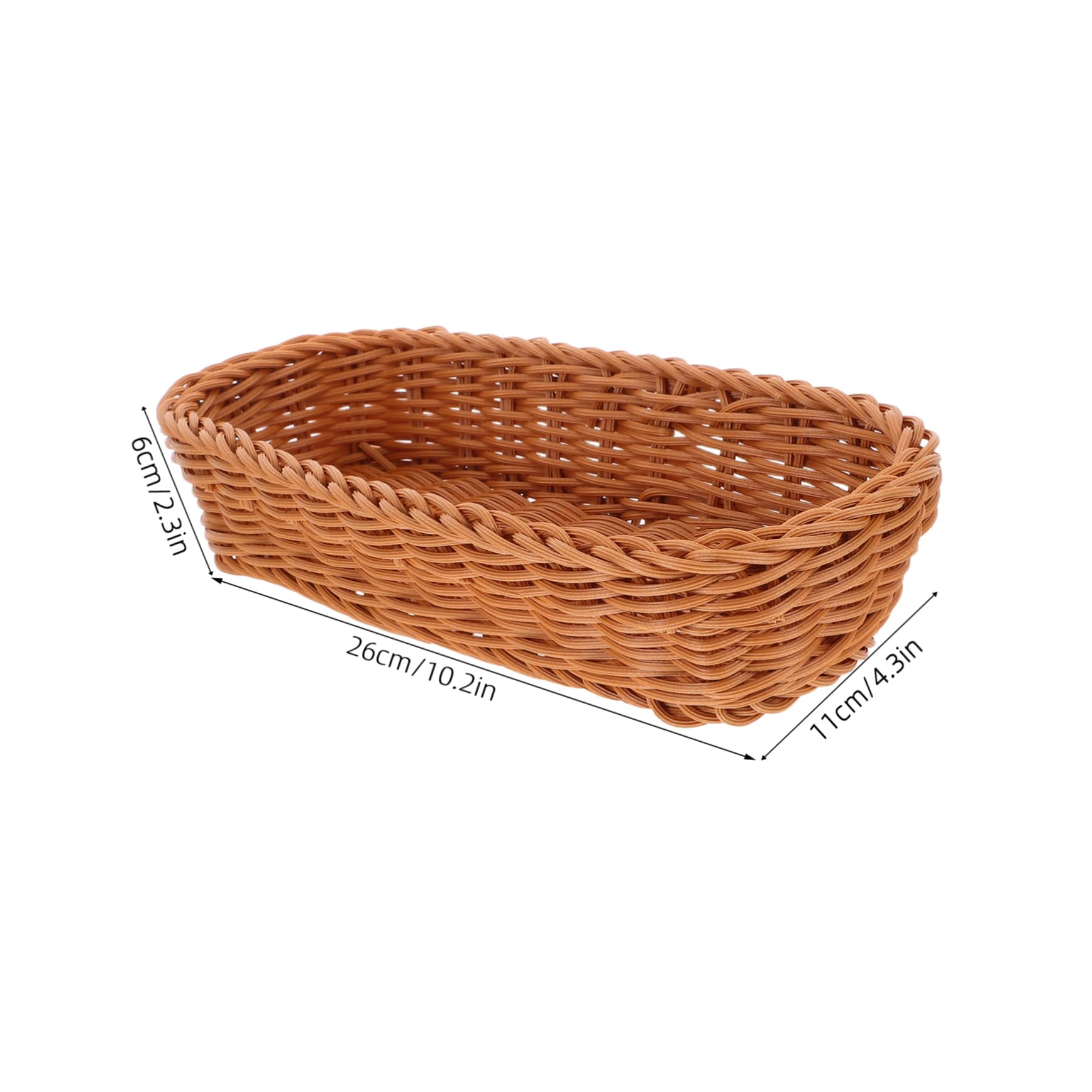 Cesta Tejida de Imitación de Ratán Cesta para Cubiertos Organizadora Compacta para Cocina