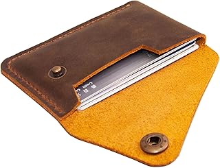 Turbosnail Personalised Leather wallet, Slim wallet, Leather Wallet, Minimal Wallet, Front Pocket Wallet, Credit Card Holder, Card Case, minimalist wallet,Gift for him