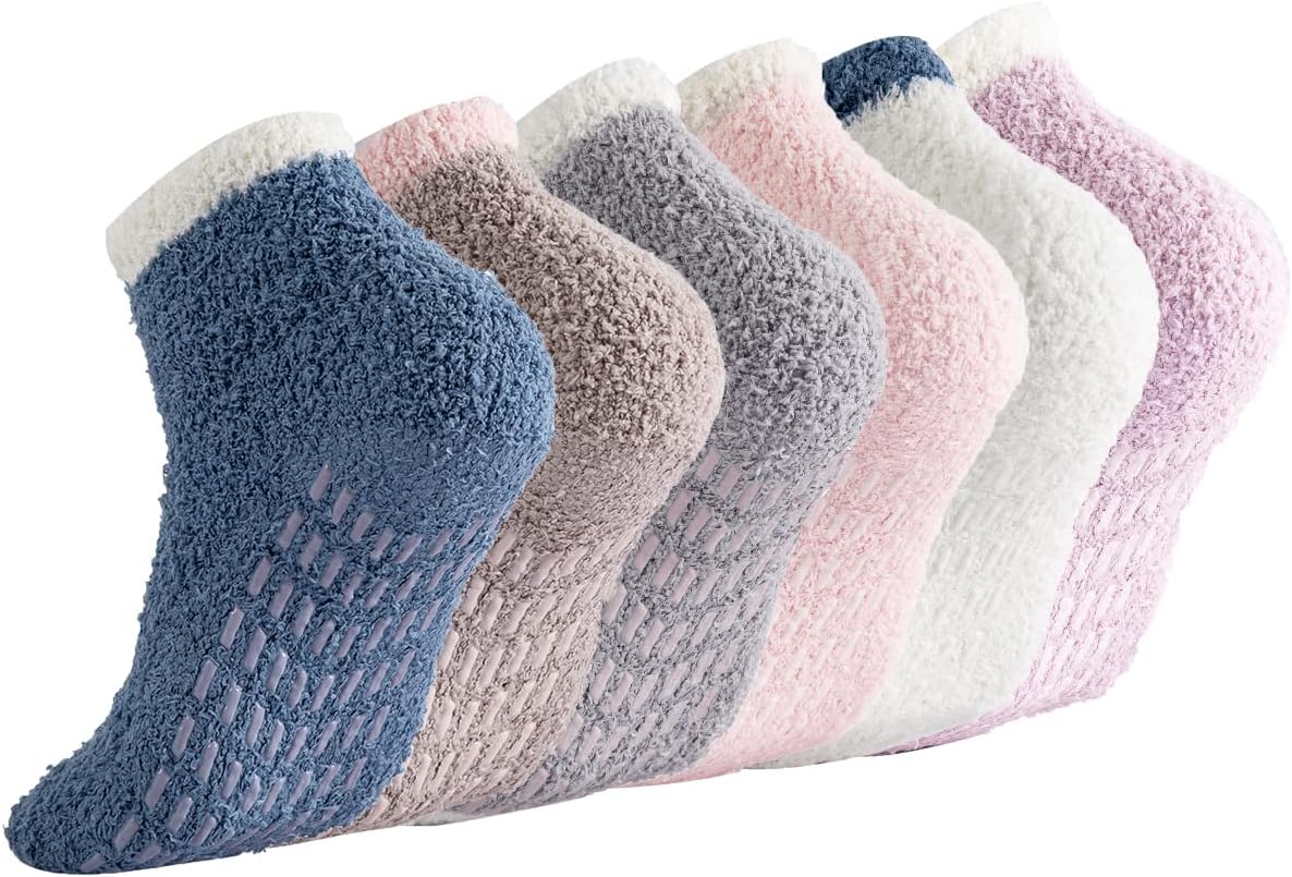 Non Slip Hospital Socks with Grips for Women Grip Slipper Socks for Women Gifts