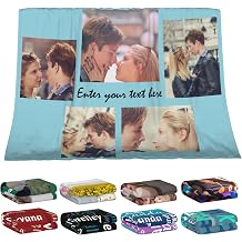 Personalized Blanket with Photo Text Custom Picture Throw Blanket Kids Adult Customized Blankets Gifts for Christmas Birthday