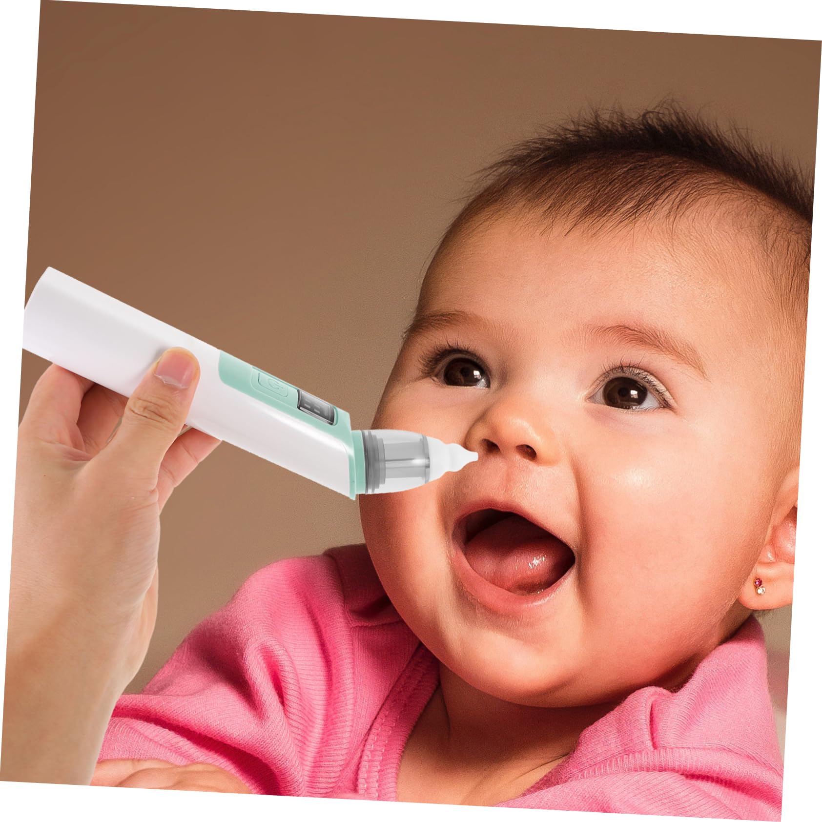 Aspirador Eléctrico para Niño Niña, Limpieza Suave de Mocos Verde