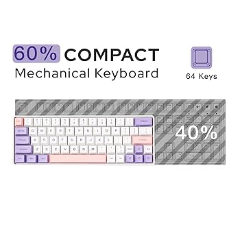 Amazon | 【𝟐𝟎𝟐𝟒進化】EPOMAKER EP64 ゲーミングキーボード
