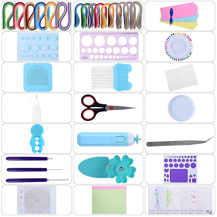 Kit Quilling Per Carta Con Tavola, Spilli E Accessori - Per Artigianato E Creazioni Con La Carta - Foto 5