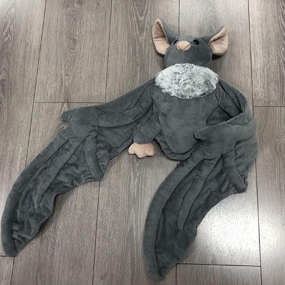 Bat Stuffed Animal Plush,12-inch Halloween Stuffed Animal | 12-inch Halloween Doll Gothic for Kids Collection Display Shelf Nursery Dorm Car Crib Birthday Valentine Workplace Centerpiece