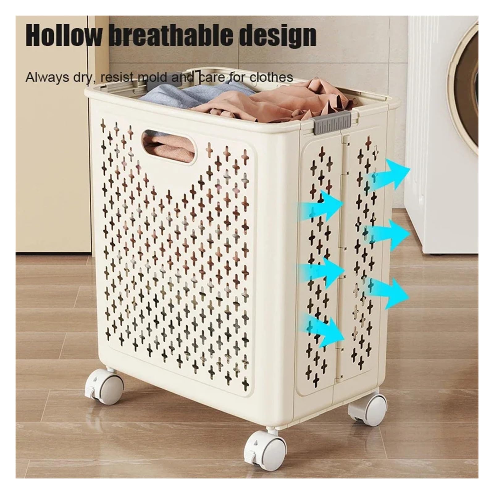 Carrello Biancheria Cestino portaoggetti multifunzionale