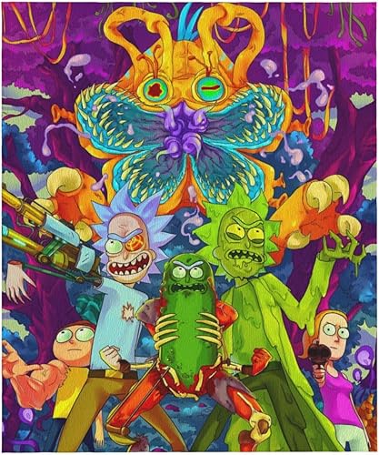 Miniatura 2 de Manta unisex de anime, ultra suave, de franela, ligera, de felpa, impresa en 3D, para todas las estaciones, de 2 a 80 x 60 pulgadas