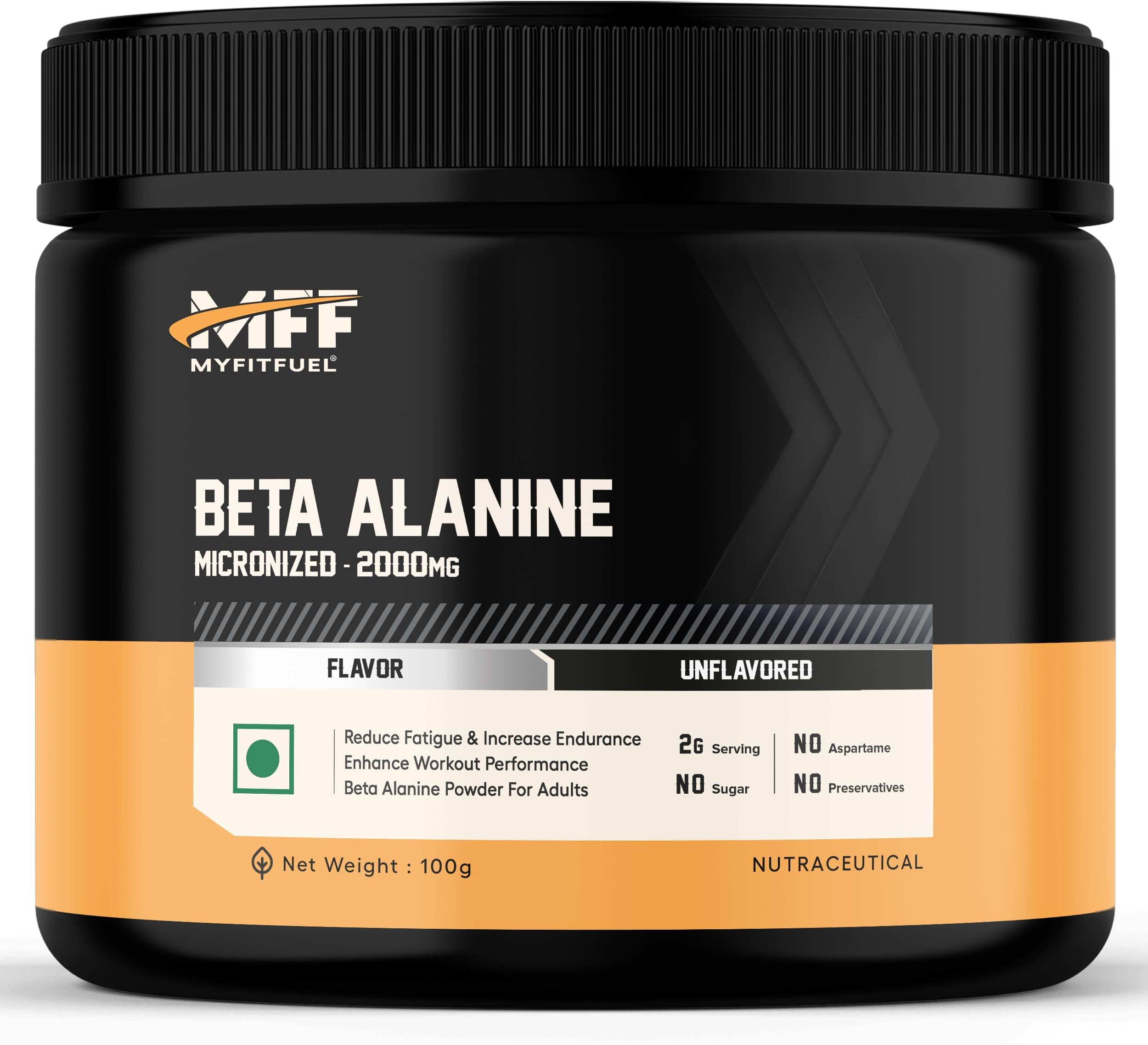 MyFitFuel Beta Alanine (100 gm) Unflavoured