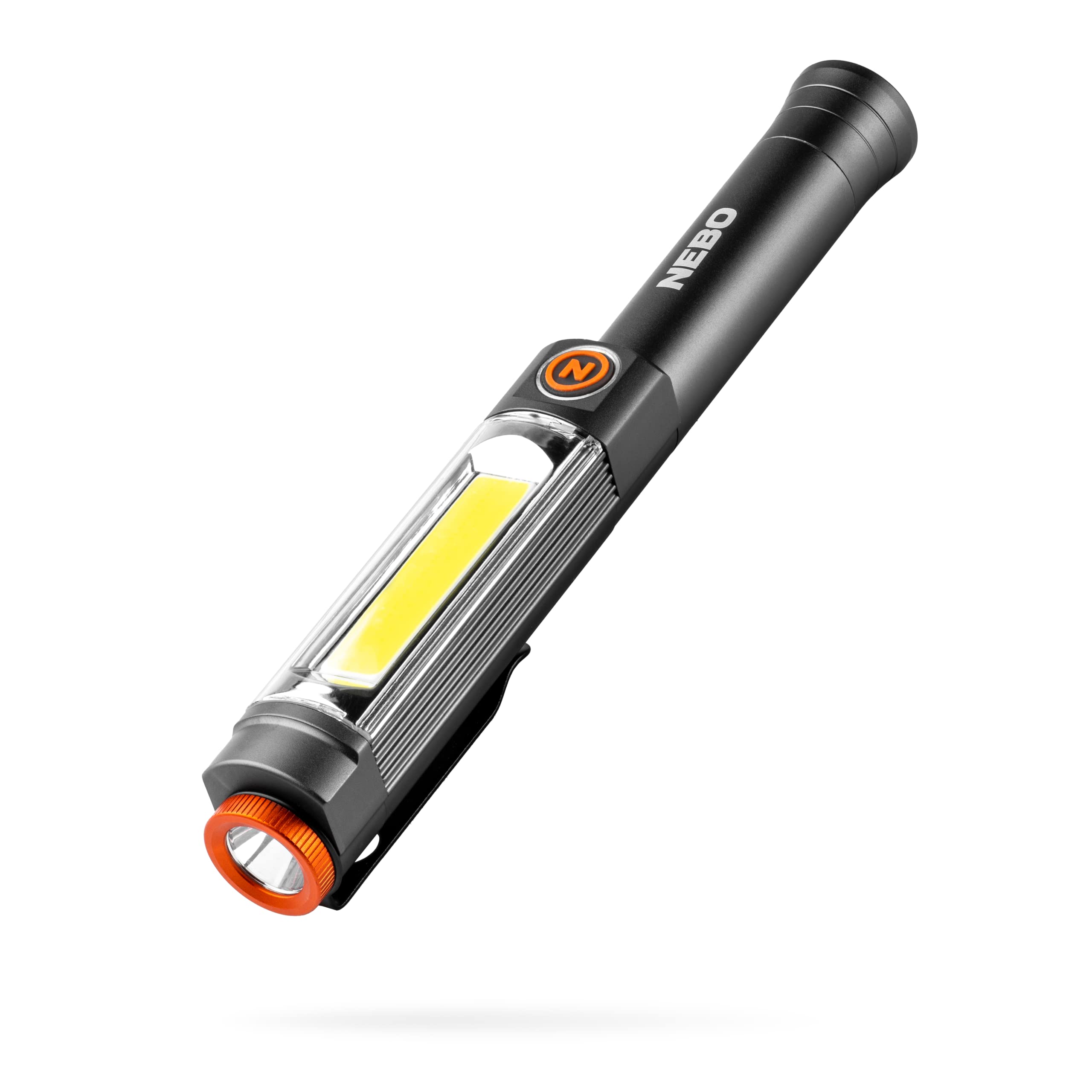 NEBOFranklin Swivel Taskbar 500 Lumen COB Work Light and Flashlight with 7 Light Modes, Great for Emergencies and Signaling,Grey