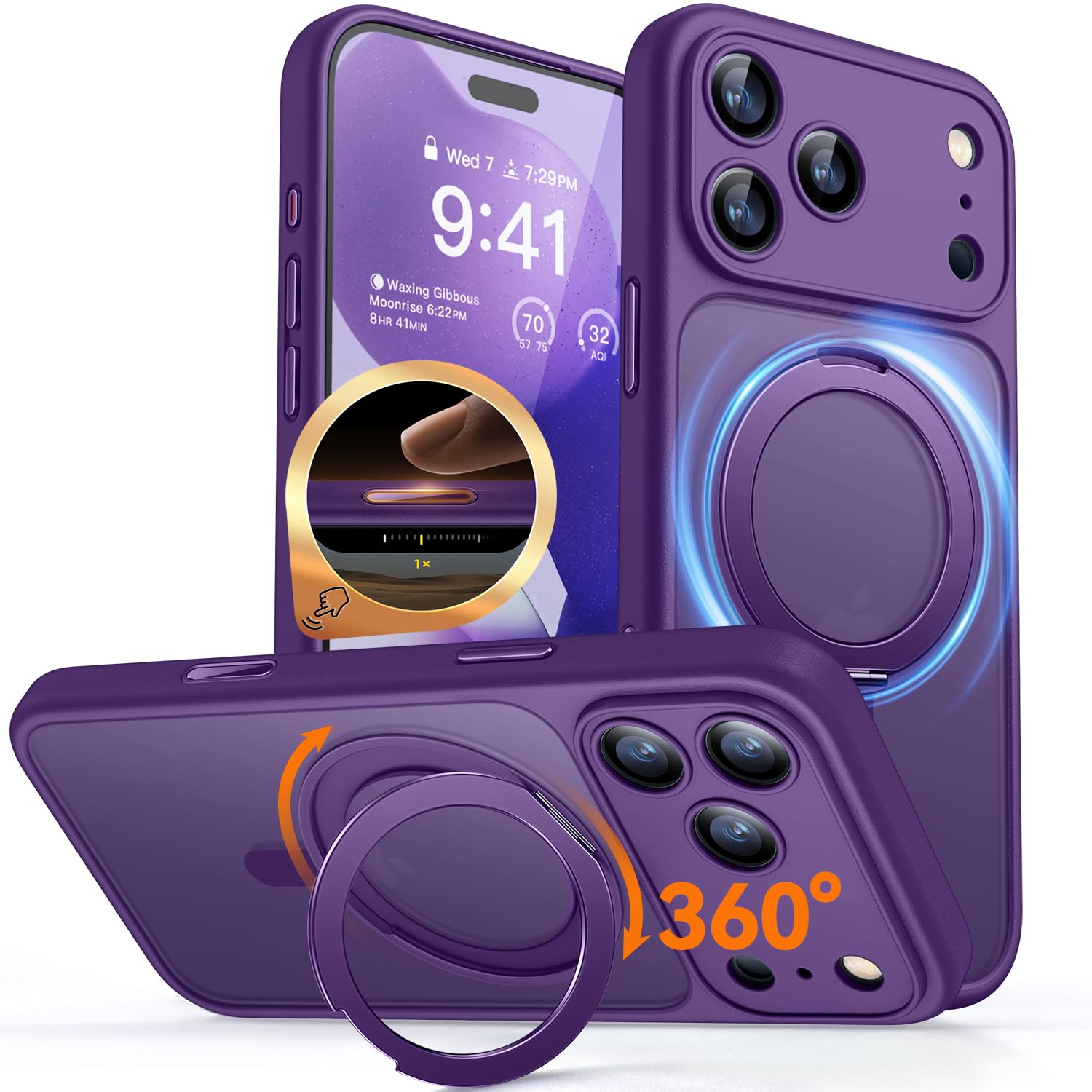 CANSHN Magnetisch für iPhone 13 14 15 16 Hülle 0606