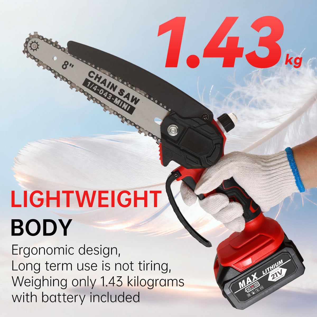 4 in 1 Potatore Telescopico a Batteria 8 Pollici, Motore Brushless Cesoie Elettriche a Batteria, Mini Motosega a Mano con Testa Girevole 90°, 2x2000mAh per Giardinaggio e Taglio Ad Alto Fusto