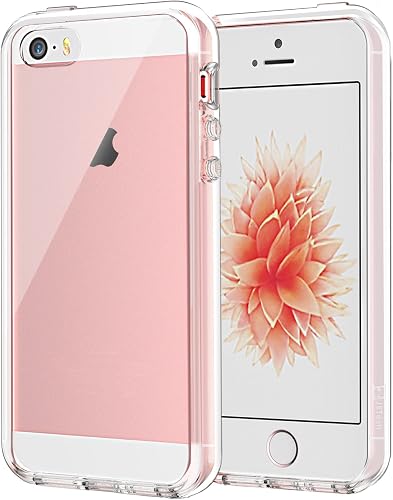 JETech Case for iPhone SE 2016 (Not for 2020), iPhone 5s and iPhone 5, Non-Yellowing Shockproof Phone Bumper Cover, Anti-Scratch Clear Back (Clear)