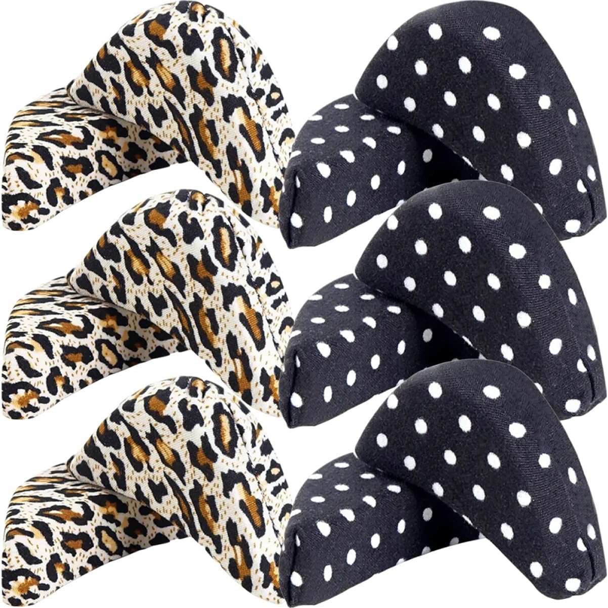 NOLITOY 24pairs Soft Toe Filler Inserts for Shoes Cushioning Pads to Reduce Loose Fit Unisex Breathable Forefoot Pads for High Heels Flats Boots and Sneakers