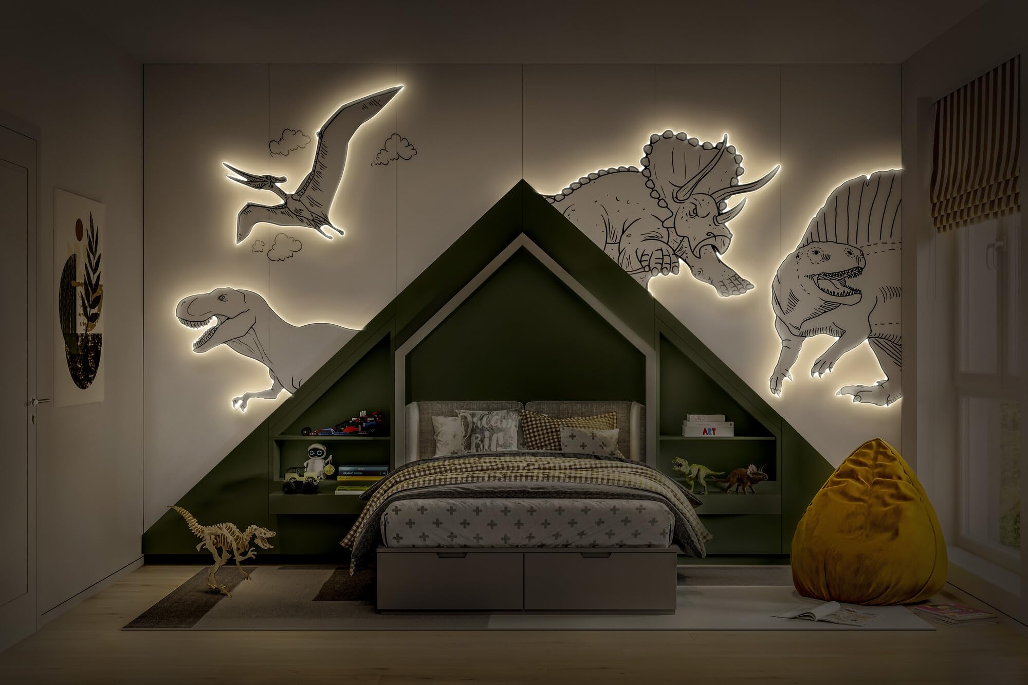 LEDVANCE Flex Bendable RGBW LED Streifen 5M, inkl. Fernbedienung, selbstklebend, dimmbar, mit Batterie und Montagezubehör