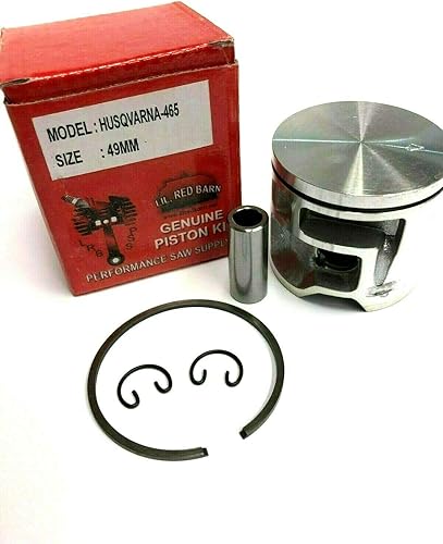 Miniatura 1 de Kit de pistón de granero rojo Lil se adapta a motosierra Husqvarna 465 1.929 in, sustituye a Husqvarna parte # 586741602 Envío de dos días a todos